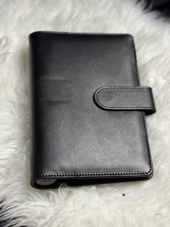 Other - Classic Black faux leather binder /budget binder